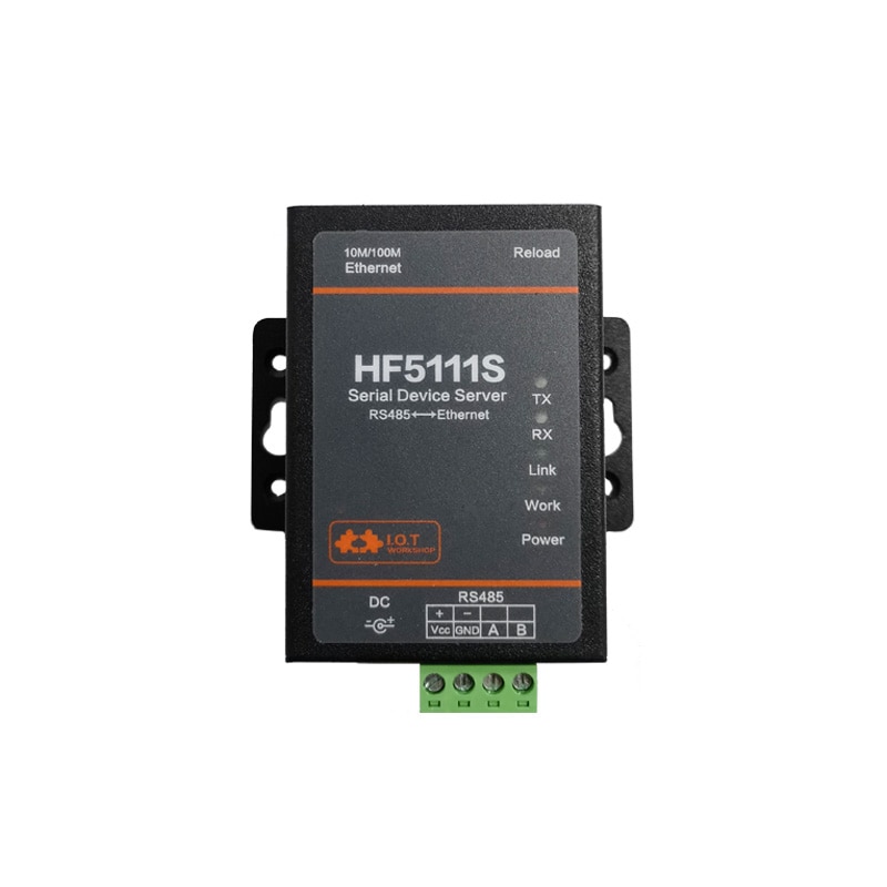Servidor de puerto Serial Industrial HF5111S RS485 a Ethernet, puerto Serial Virtual D2D/MQTT/Modbus, gestión Romote