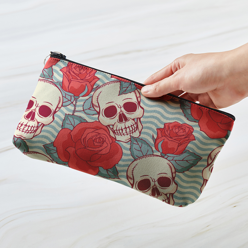 Tragbare frauen Lustige Karikatur 3D Schädel Kaninchen drucken Kosmetik Tasche Weibliche Nette machen-hoch Lagerung Beutel Organizer Schönheit Fällen: Stil4