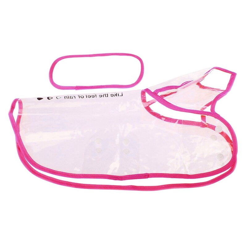 Pet Clothes Transparent Pet Dogs Raincoat PVC Waterproof Rain Coat Pets Small Dog Raincoats Clothing Small Dogs Clothing