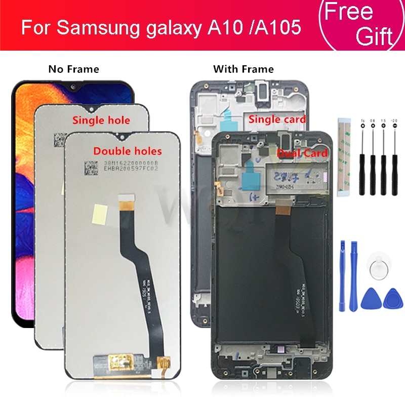 Samsung Galaxy A10 LCD Display - 6.2" IPS Touchscreen Digitizer Assembly with Frame - SM-A105F