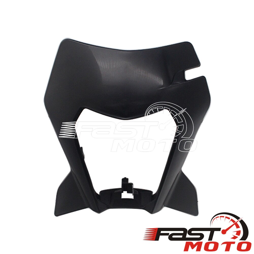 For 690 enduro R LED Headlight Front Lamp Fairing Black Off Road Supermoto Head Light Mask for Six Days EXC EXC-F EXC-W XCF: D black