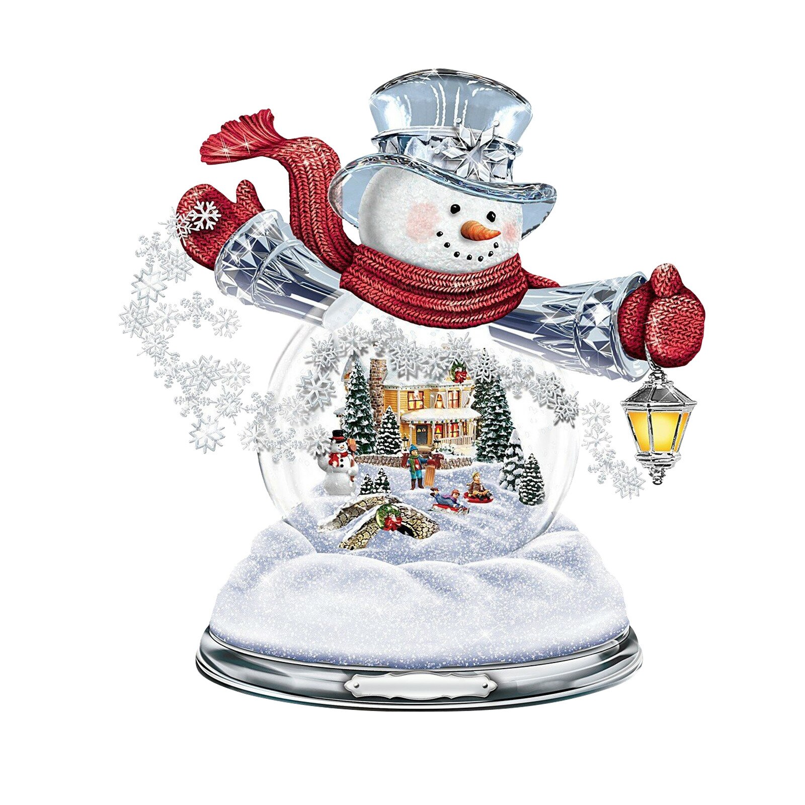 Christmas Tree Rotating Sculpture Train Decorations Paste Window Paste Stickers Adesivos de parede Doll Hang Decorations navidad: B