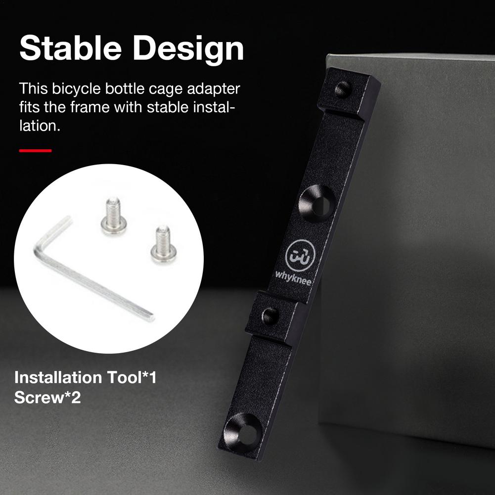 Fixeder Adaptateur Pour Porte-Bouteille de Vélo, Alliage D&#39;aluminium Placage Bouteille Cage Adaptateur de Montage Avec Vis VTT Accessoires De Vélo de Route