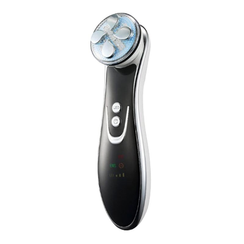 Máquina de belleza RF Radiofrecuencia Facial rejuvenecimiento de la piel estiramiento de la cara masaje uso doméstico suministros de maquillaje: black