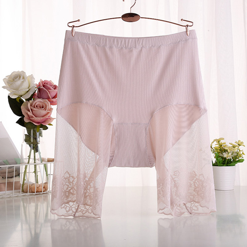 60-115 KG Plus Größe Sicherheits Kurze Hosen Sommer Frauen Nahtlose Unterrock Shorts Anti Reiben Oberschenkel Horts Sexy Spitze frauen Boxer kurze hosen frauen sicherheits kurze hosen damen unterwäsche pants: Einheitsgröße / Türkis