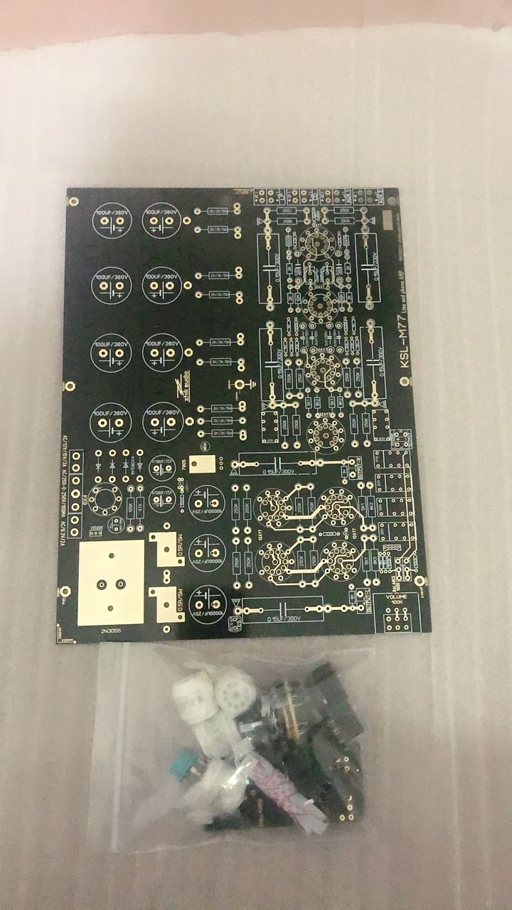 Kit diypcb compatible avec le schéma de circuit d&#39;amplificateur phono, préampli bile M77, A26/C/KONDO (AUDIONOTE),