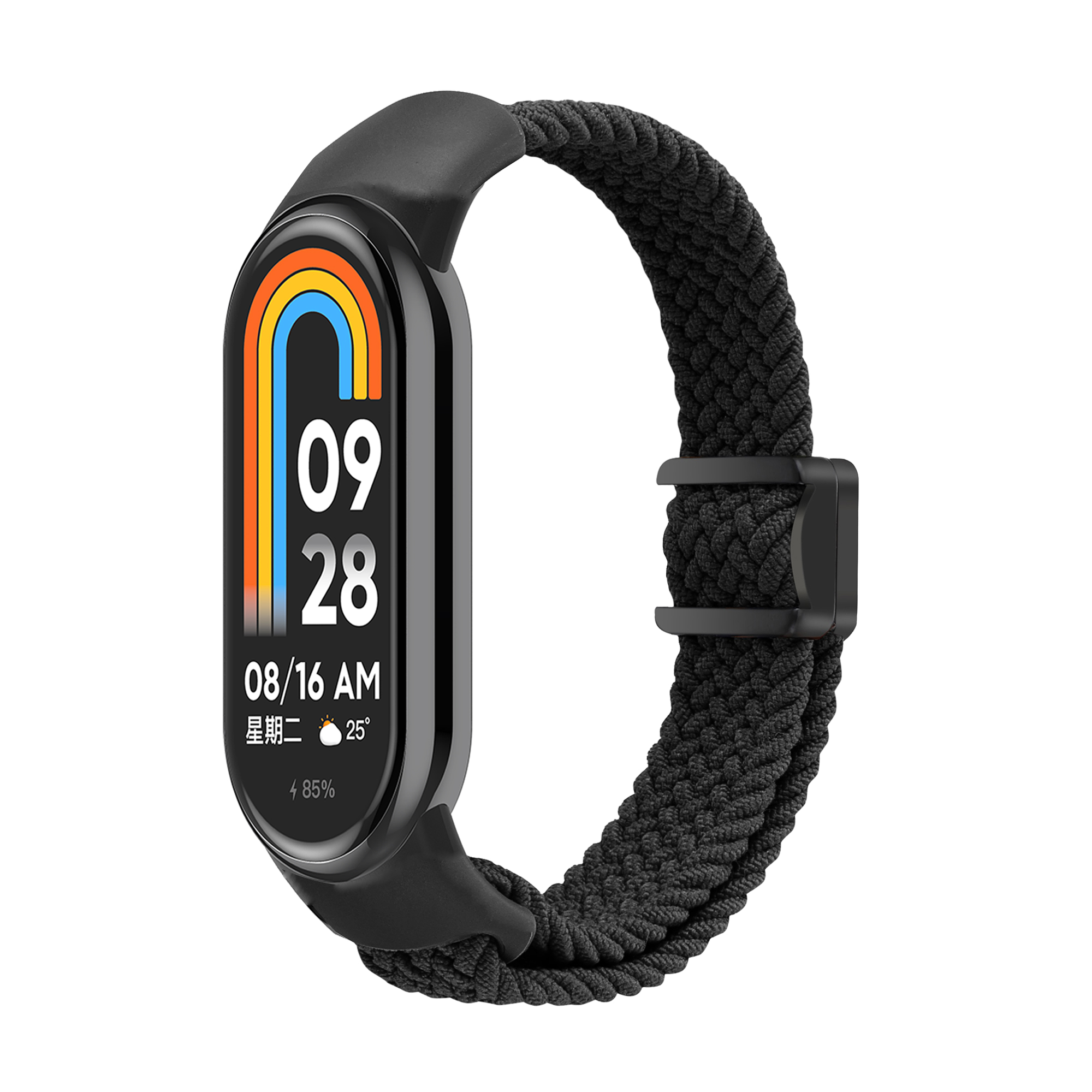 Boucle solo tressée pour Xiaomi Mi Band 9 8, accessoires de sangle, remplacement magnétique en nylon, bracelet, ata eld9 ata eld8, bandes NDavid