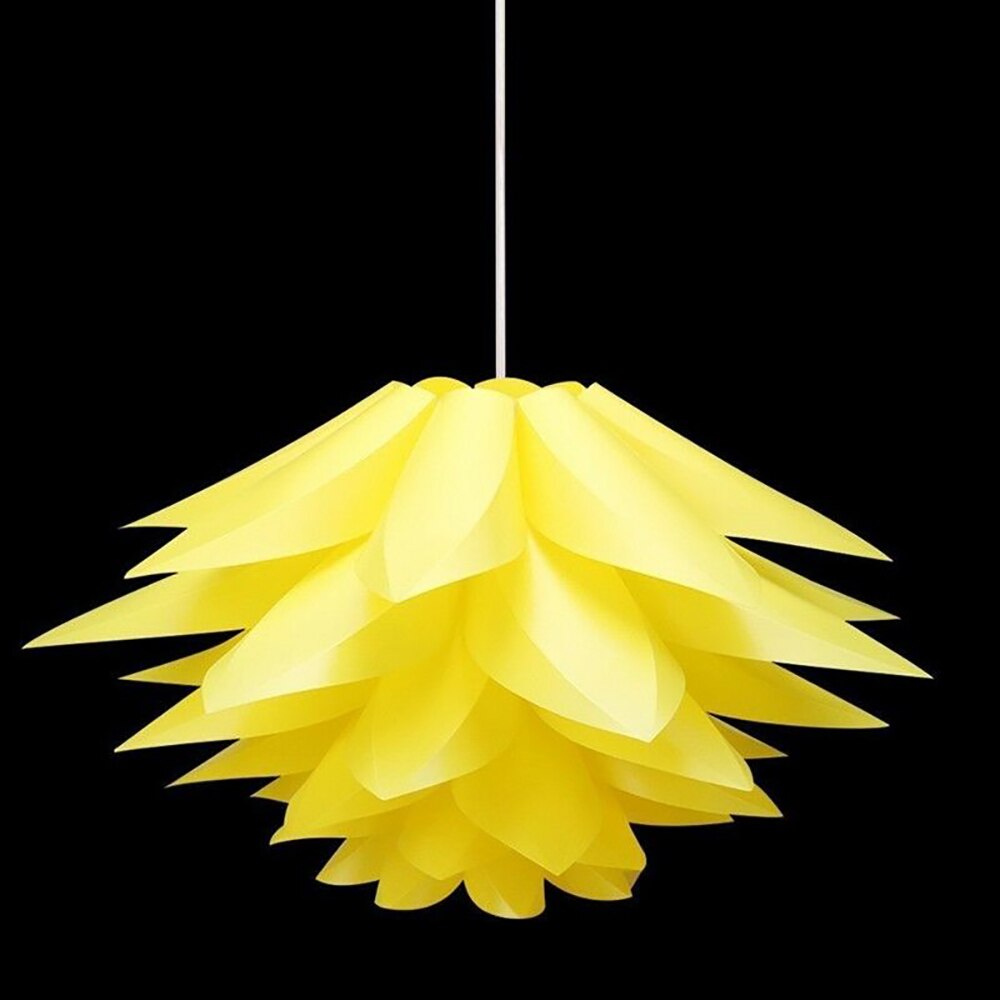 Lotus Kroonluchter Lampenkap Diy Lotus Bloem Zes-Layer Lampenkap Romantische Kamer Hangende Verlichting Cover Hotel Bar Decor