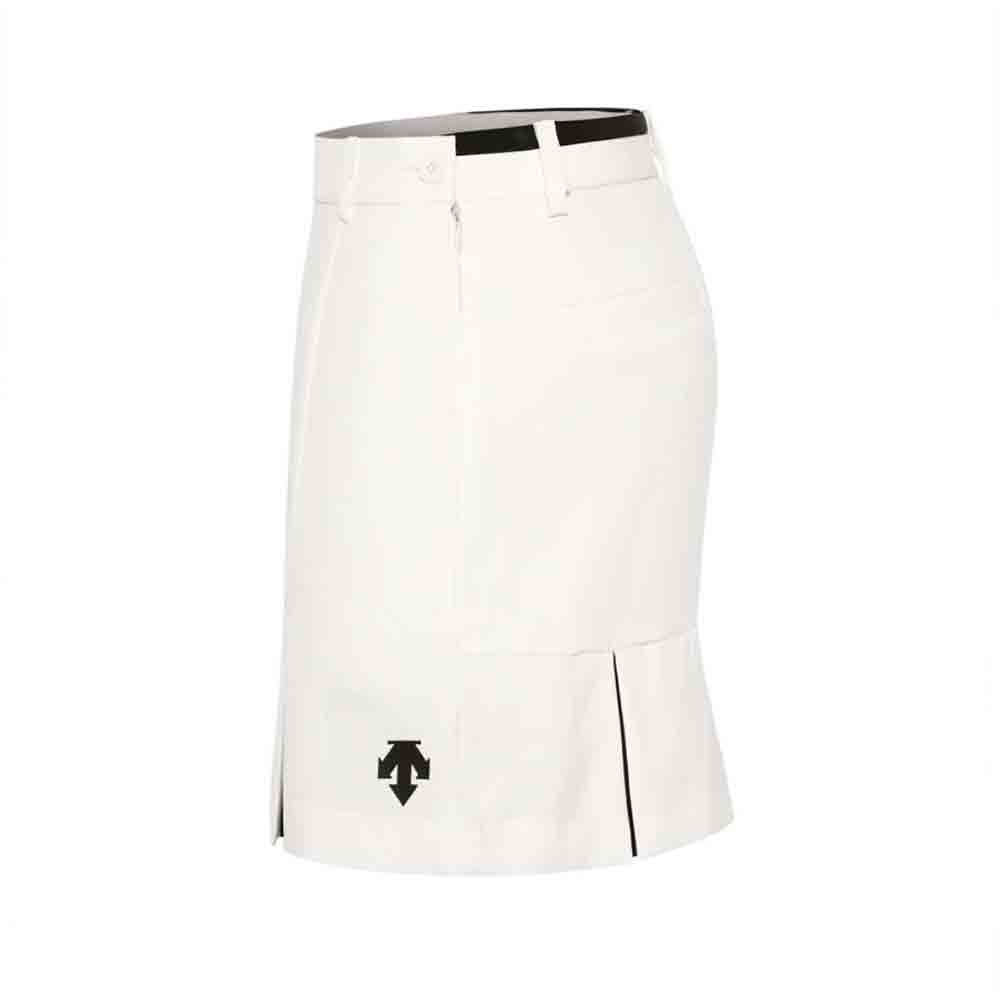 Swirling Golf clothing DESCENTE spring summer women's golf skirt tennis skirt: White / XXL