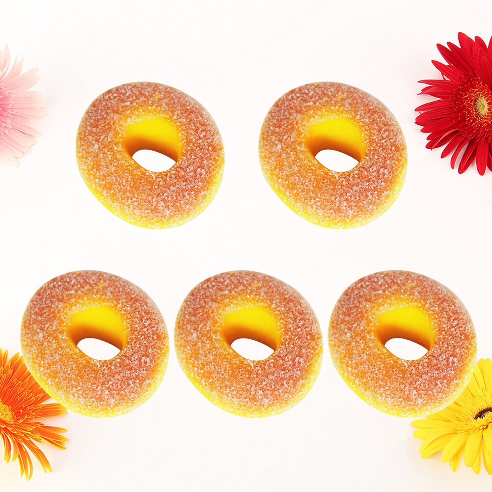 10 pcs Simulation Donut Photography Props PU Artificial Food DIY Ornament