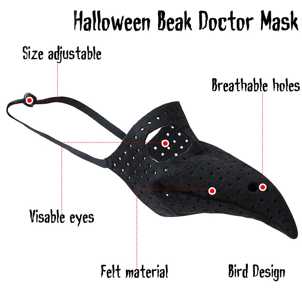 Dog Muzzles Anti-Biting Barking Pet Muzzles Adjustable Dog Pet Muzzle Mouth Cover Halloween Beak Pet Mouth Cover B88