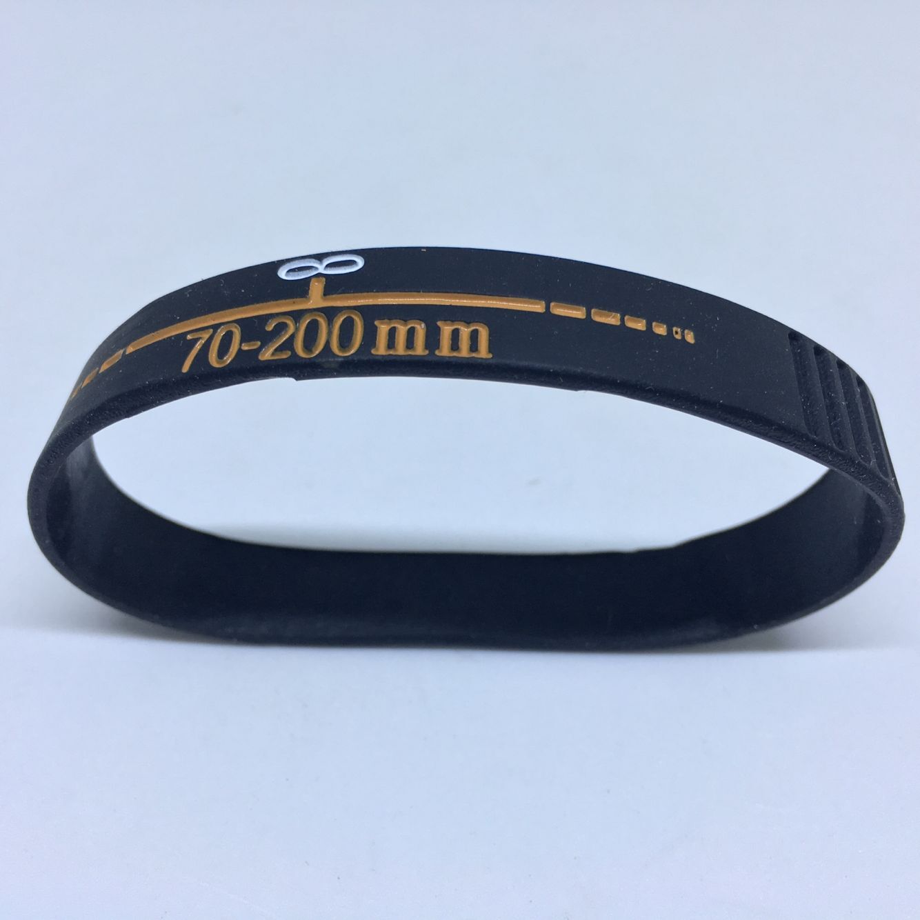 Nouveaux Bracelets d'objectif photographe silicone bracelet Bracelets objectif Zoom fluage pour canon nikon DSLR appareil photo: Yellow 70 200MM