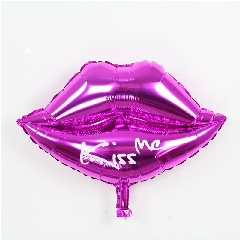 1 kpl isot huulet helium ilmapallot rakkaus globos ruusu punainen huulipallo ystävänpäiväksi suutele minua ilmapallo morsian sulhanen hääsisustus: Vaaleanpunainen 53 x 33cm