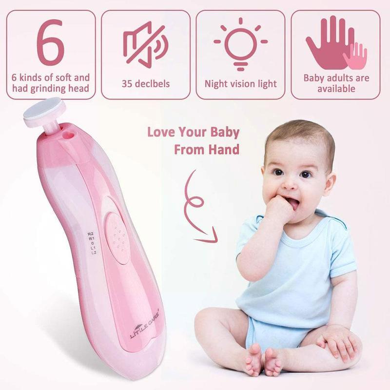 Safety Electric Baby Nail File Clippers Toes Fingernail Trimmer Manicure Cutter Tool Set Pedicure Care For Kids Tool Manicu