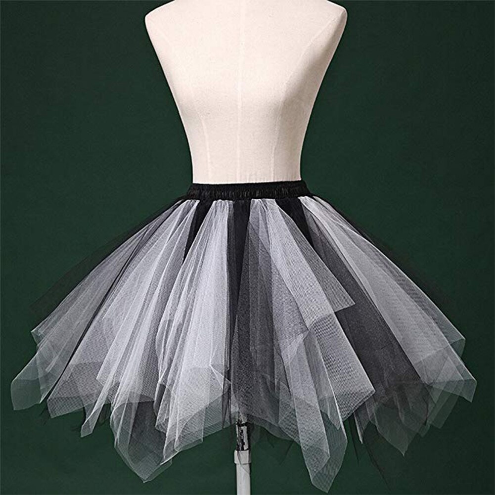 White Short Petticoat Tulle Crinoline Underskirt For Girl Wedding Accessories Ballet Petticoat