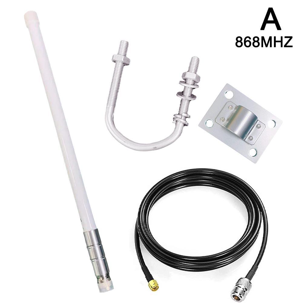 LoRa Internet Of Things 868 MHz/915 MHz Omnidirectional High Gain Outdoor Wireless Module 3DBI Rod Waterproof FRP Antenna: 868mhz