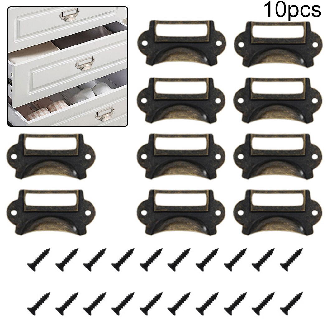 Retro Drawer Frame Tag With Screw 10pcs 68 X 27mm ... – Vicedeal