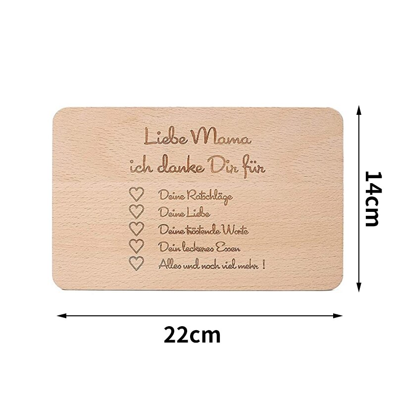 Recipe Mothers Day Breakfast Board Engraved With Mom Wooden Potholder Kitchen Tools