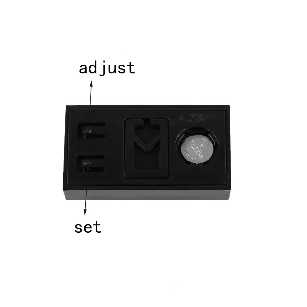 Interior Car Auto Desk Dashboard Digital calendar Clock Black LCD Screen Self-Adhesive Bracket Practical Car Accessories