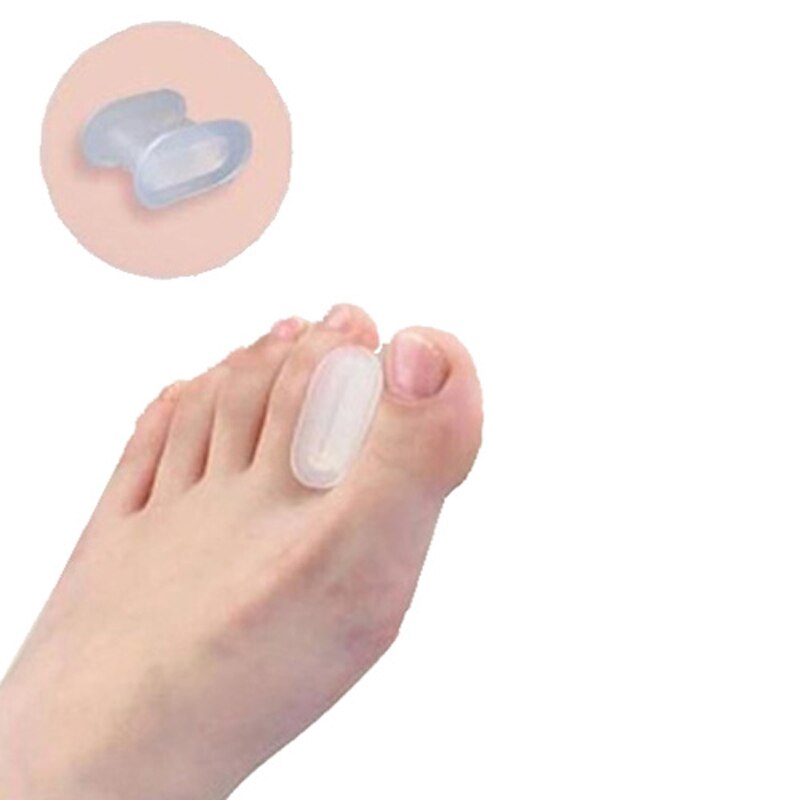 2Pair Gel Silicone Plantar Fasciitis Toes Big Toe Separator Bunion Overlapping Protection Corrector Hallux Valgus Orthpedic