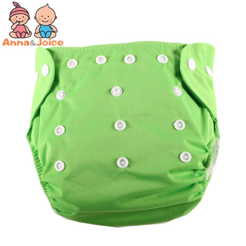 15Pc bébé couches lavable couches lavables bébé Fraldas hiver été Version couches réutilisables couches grille/coton formation pantalon: green / for summer
