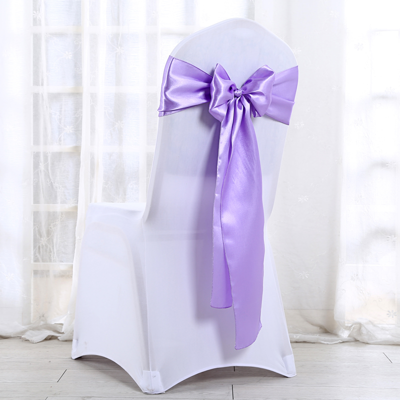 Bruiloft Stoel Sjerpen Bruiloft Stoel Bow Satin Stoel Sjerpen Lint Partij Stoel Band Decoratie Mariage