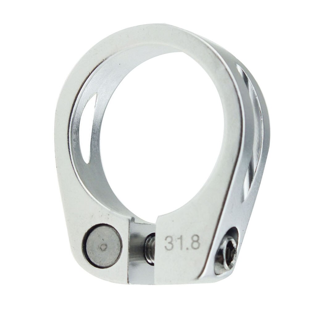 Collier de serrage de tige de selle de vélo 31.8mm, adapté au Tube de tige de selle de vélo vtt 27.2mm: Silver