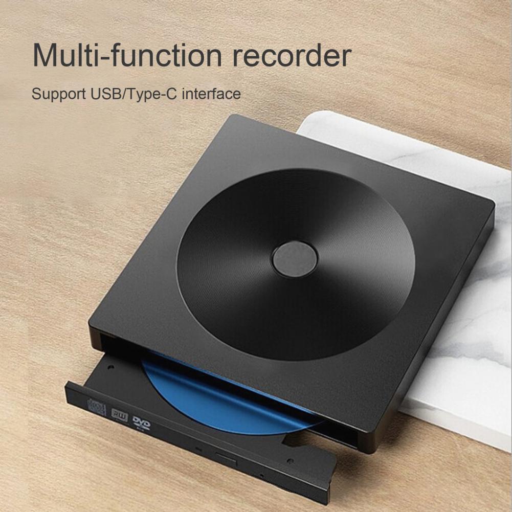 CD-ROM Disk Drive USB 3.0/Type C CD Burner Driver Drive-free Computer ROM External Drive DVD Player Writer Reader for Laptop