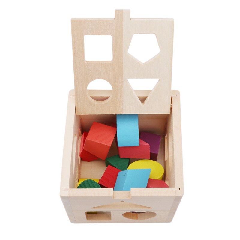 13 Hole Intelligence Box Geometry Digital House Children Building Block Shape Matching Puzzle Toy Birthday