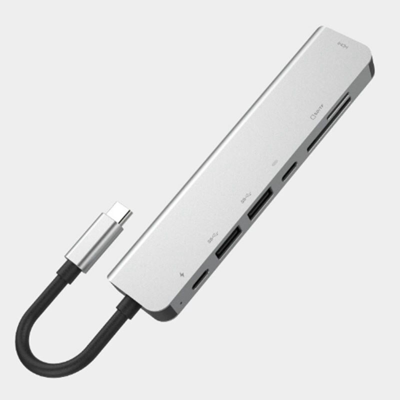 7 in 1 USB-C di Tipo centro-C attracco stazione 4K HDMI/SD/TF PD centro Carica lettore di Schede di Multiporta Adattatore per Mac libro