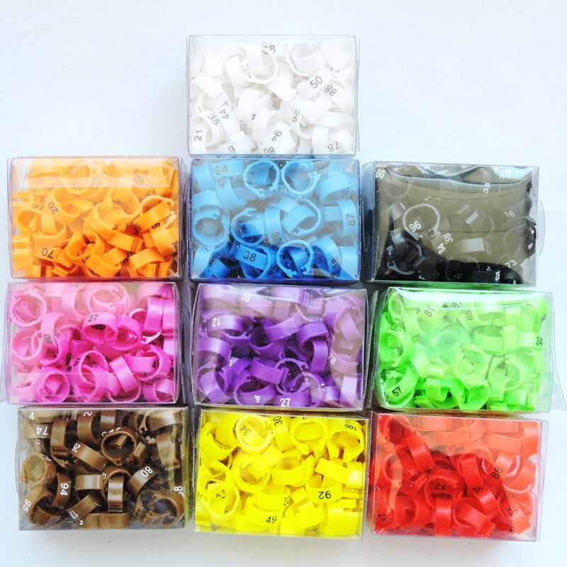100Pcs Duif Been Met Gevogelte Duif Vogel Papegaai Clamp Ring Met Voet Ring Vogel Markering Ring Huisdier Vogel Benodigdheden vogel Accessoires