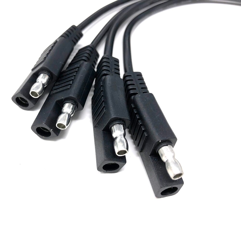 1 TOT 4 SAE Adapter Connector Extension Cable Connector, 2 Pin Snelkoppeling Disconnect, 45cm