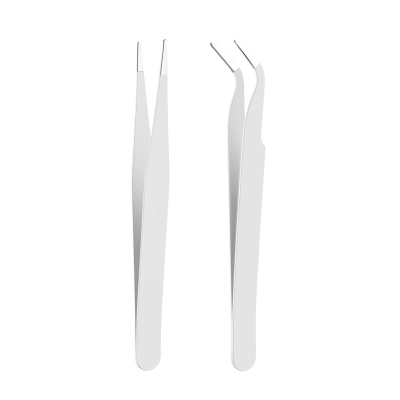 Roestvrijstalen Pincet Sieraden Maken Gereedschap Diy Epoxyhars Mal Gereedschap Kleur Pincet Kits Handgemaakte Sieraden Accessoires: Beige