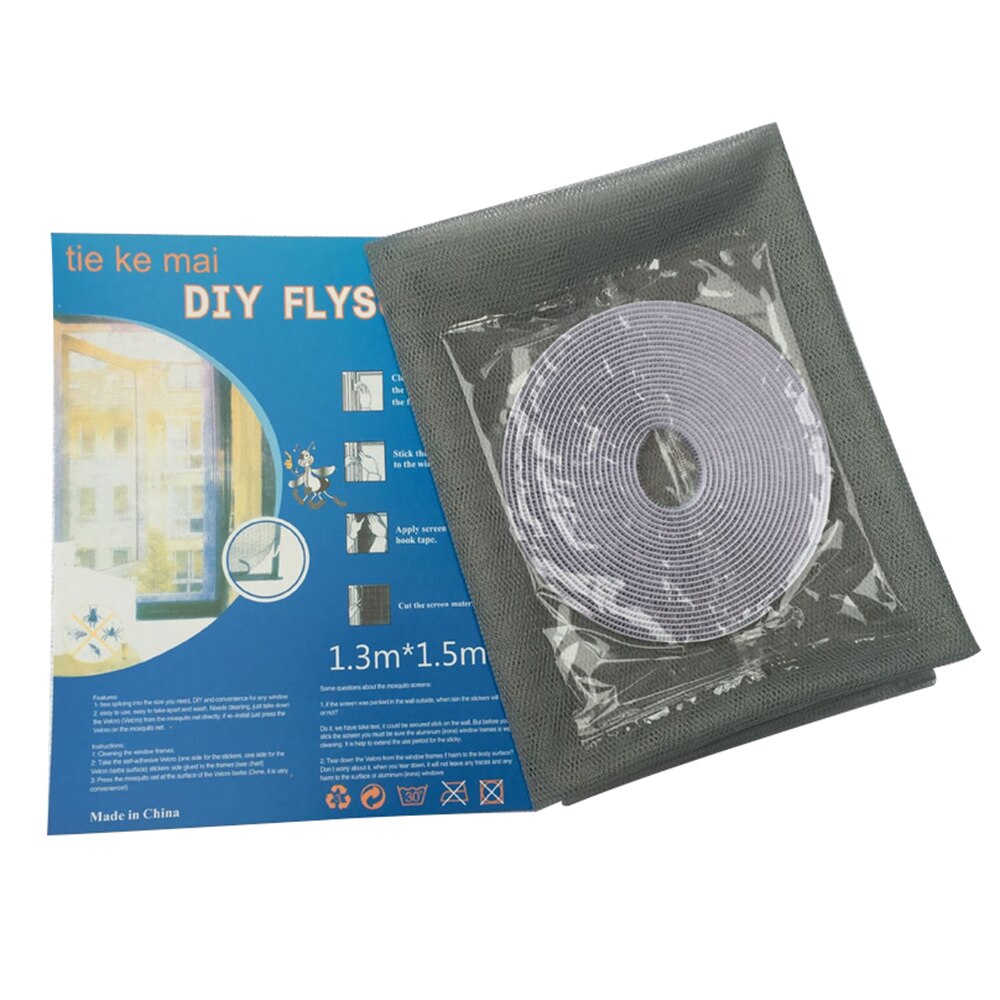 1.3*1.5m/1.5*2m Mesh Window Portable Invisibility Free Of Punching Installation Insects Prevention Screen Window Pest Control