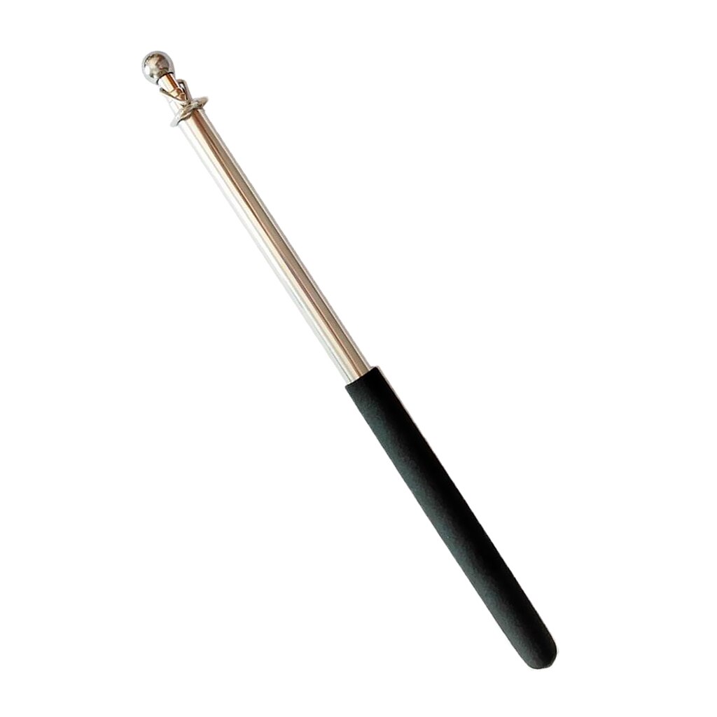 Mástil telescópico extensible portátil de 1m para bandera Banner Windsock: Black