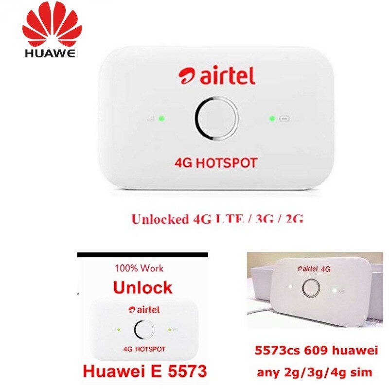 Desbloqueado Huawei E8372 E8372h-153 E8372h-608 con 2 uds antena 150M Wingle módem LTE