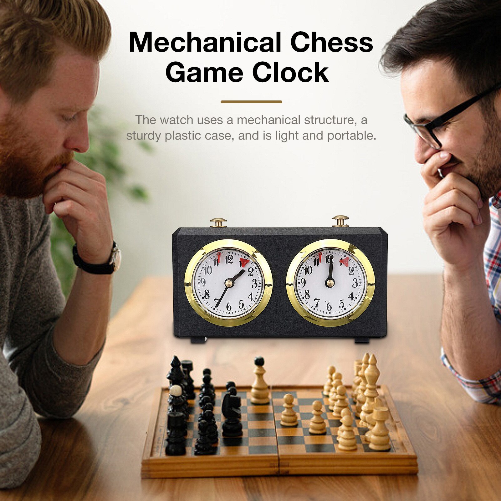 Board Games Timer Professionele Draagbare Countdown Klok Mechanische Schaken Klokken-Internationale Checkers Timer Klokken