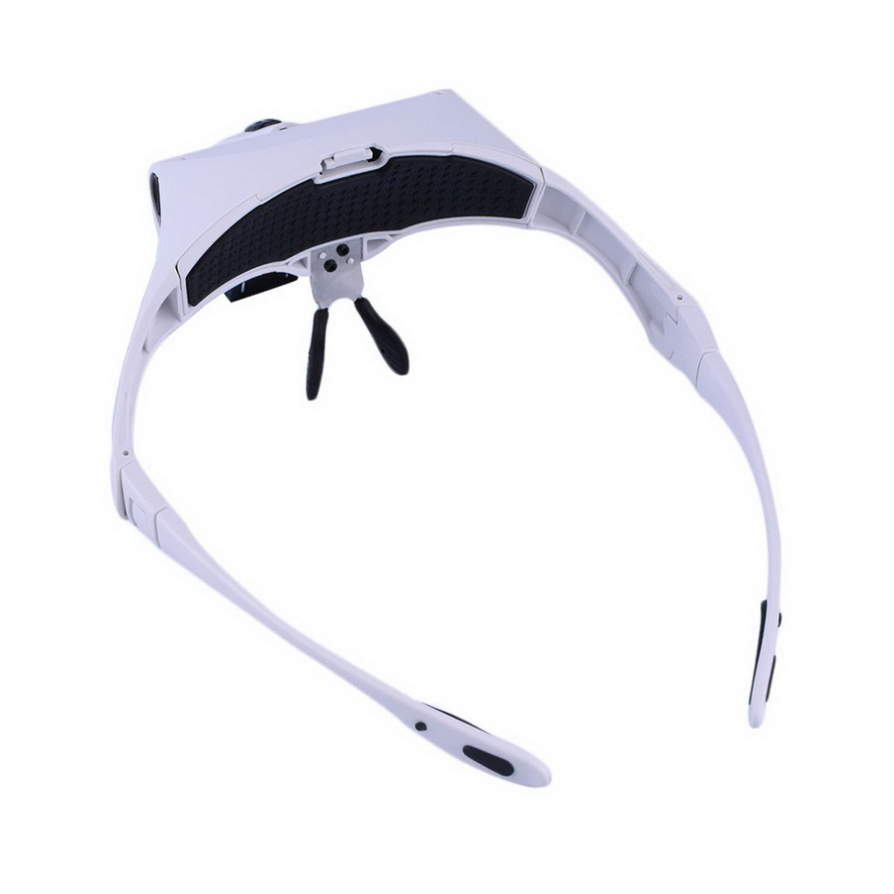 5Pcs 2LED Head Lamps Lens Interchangeable Headband Magnifier Glasses 1.0X/1.5X/2.0X/2.5X/3.5X Magnifications Magnifying Glasses