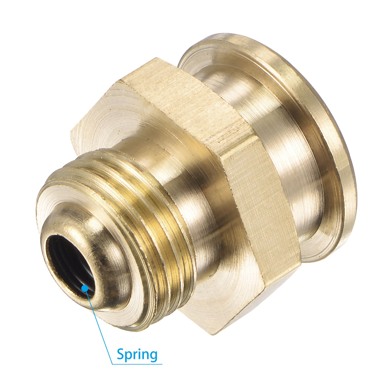 Uxcell Brass Push Button Grease Oil Cup M16x1.5 Male Thread Ball Oiler for Lubrication System