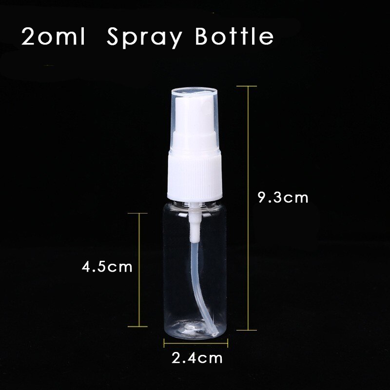 1 st mini sprayflaska 20ml små genomskinliga plastsprutor vattningsanordning för suckulenter tillför fukt trädgårdsblommor