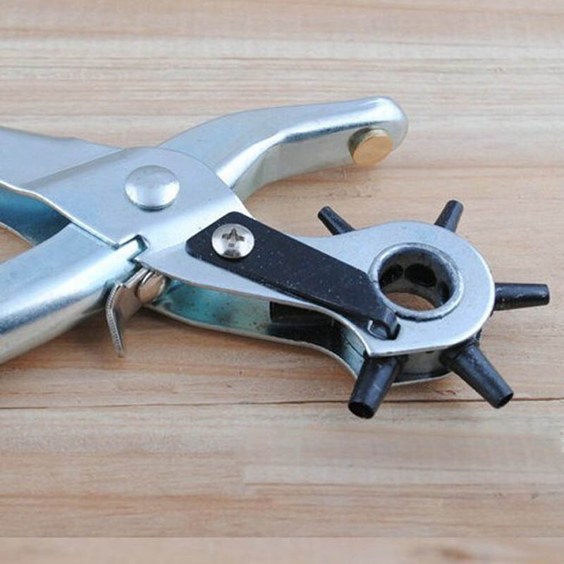 1Pc/Lot Multi-Function Portable Hole Puncher Tools For Watchband Card Leather Belt Red Hole Punch Tool