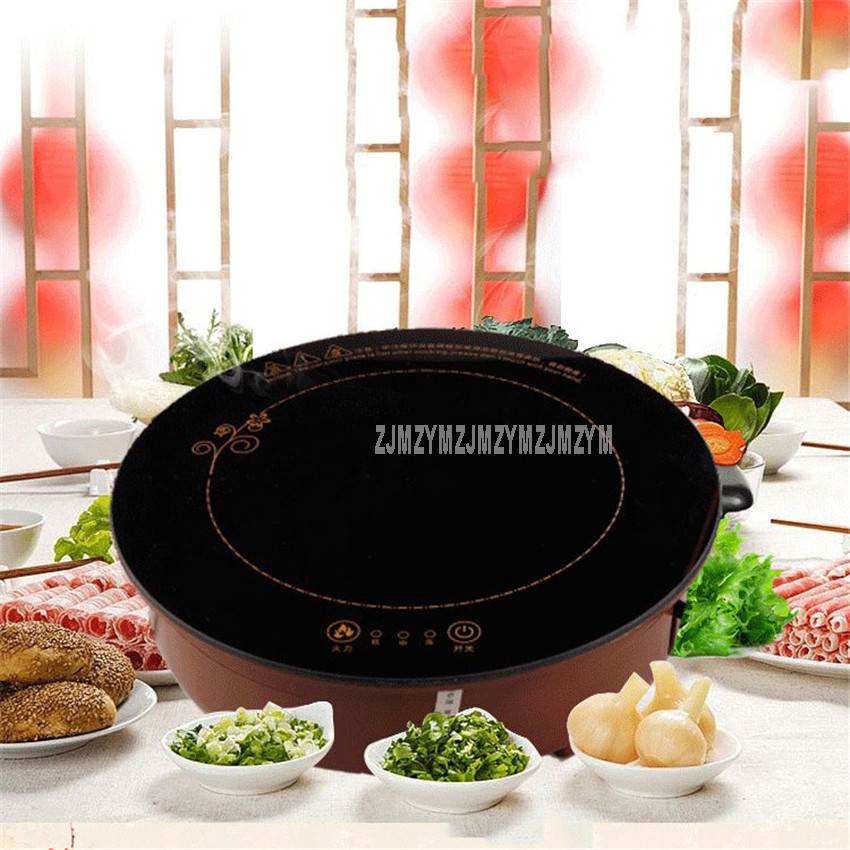 1200W Household Electric Induction Cooker Coffee Milk Water Heating Heater Noodle Chafing Dish Induction Cooker 24.5cm PY-C245