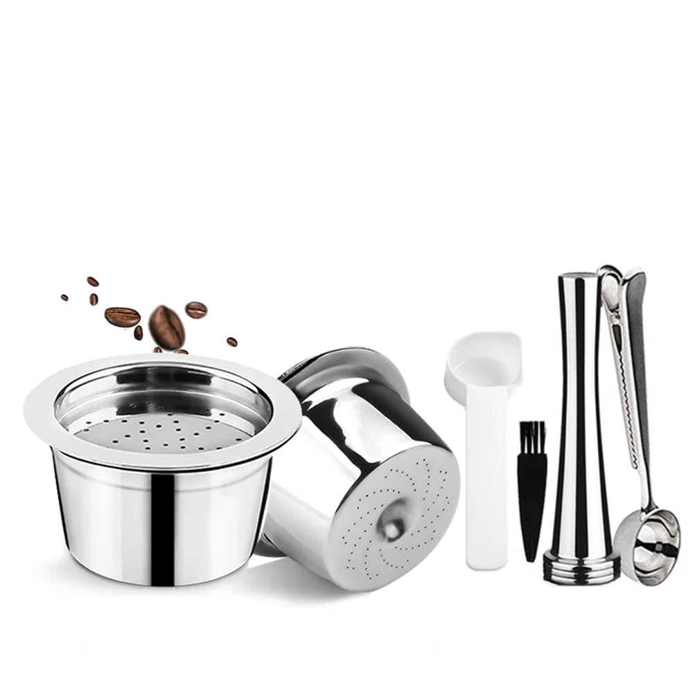 Cápsula de café reutilizable recargable, respetuosa con el medio ambiente, STEE K Fee & Tchibo Cafissimo ALDI Expressi, compatible con máquina Tchibo: plum