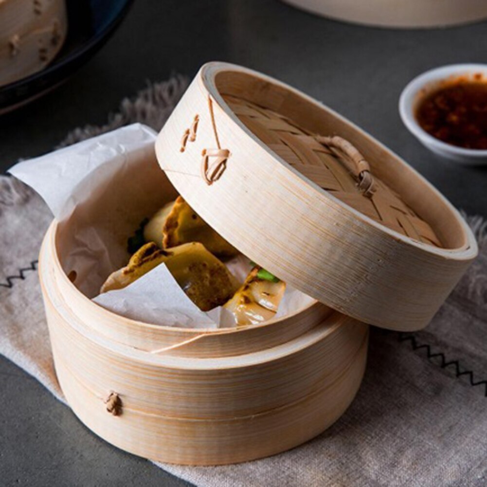 Gestoomde Rooster Bamboe Stoomboot Vis Rijst Plantaardige Mand Set Keuken Koken Knoedel Stoomboot Stoom Pot Keuken Koken Levert