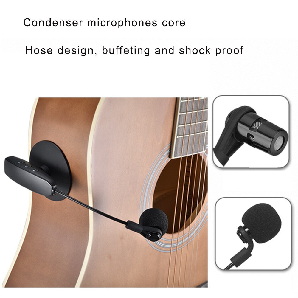 Micrófono inalámbrico UHF para guitarra, violín, violonchelo, mandolina, portátil, instrumento Musical, mitrifoom inalámbrico para violín