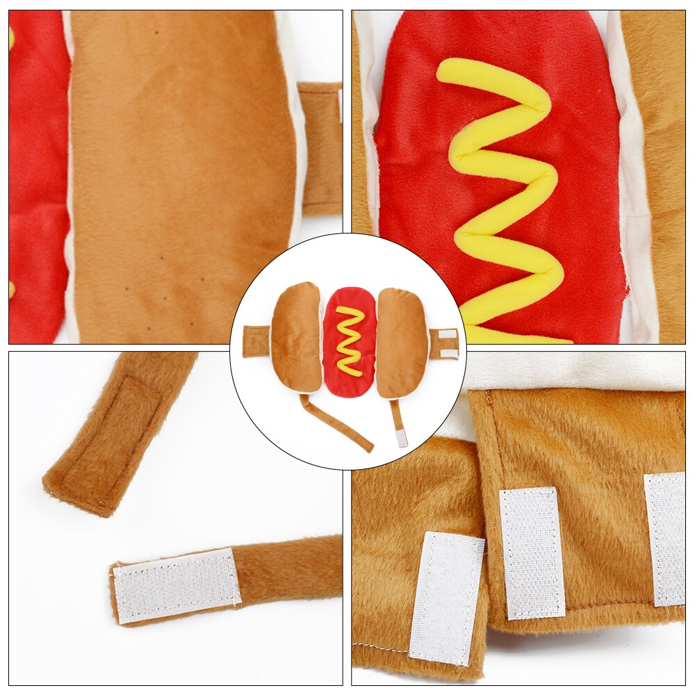 Disfraz de hamburguesa S/M/L para perro , ropa para Perros y Gatos, ropa para Perros y Gatos pequeños y medianos