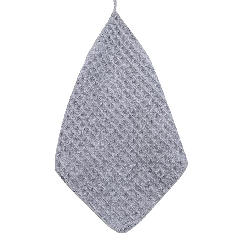 Bomullshåndkle mykt absorberende vaffelhåndkle hjem badehåndkle vaffelhåndkle låve mikrofiber liten firkant: Lysegrå