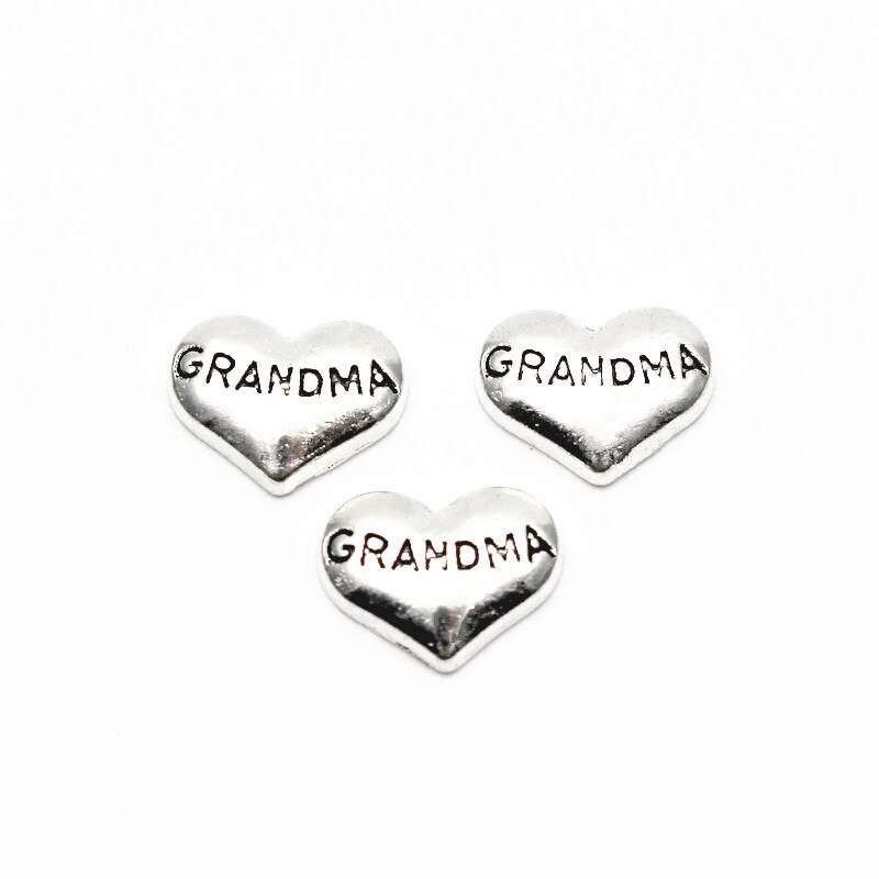 10 stks/partij MUM PAPA Brother drijvende charms living glas drijvende geheugen medaillon charmes sieraden: 7