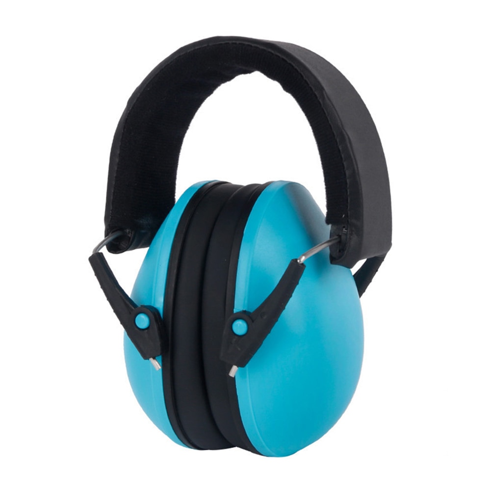 Kids Ear Muffs Hearing Protection Noise Reduction Children Ear Defenders Safety Earphone: Blue