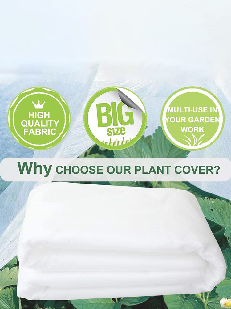 1.5x10m Plant Cover Non Woven Antifreeze Plant Cover Winter Insulation Cold Proof Plant Covering Cloth Greenhouse Protect Net